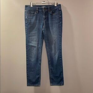 LOFT Blue Straight Leg Jeans Classic Style